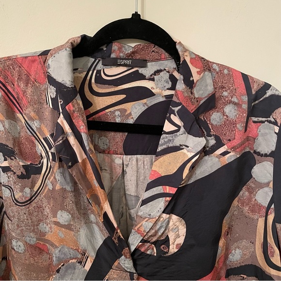 Esprit Silk Pop Over Blouse - Picture 8 of 9